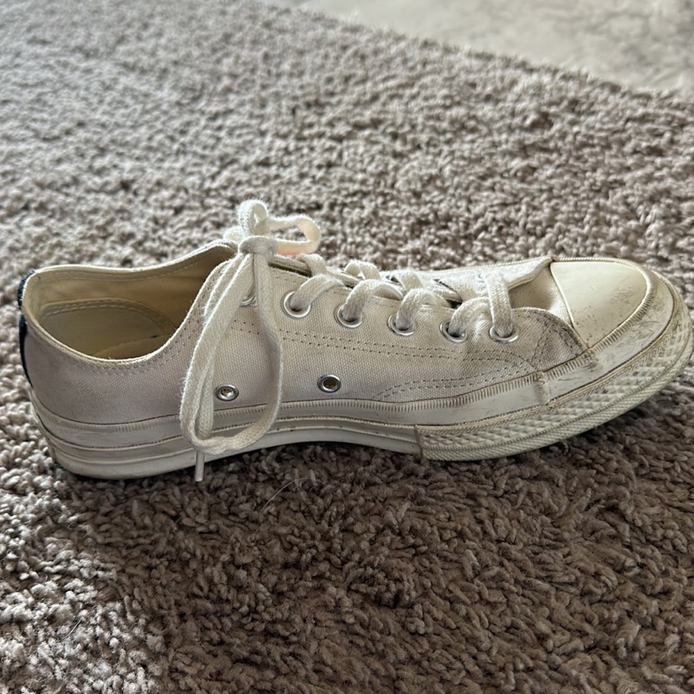 Comme des Garcons Cream and Red Sneakers - Picture 9 of 10